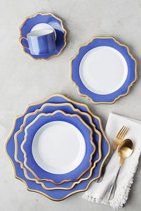 Anna's Palette Charger in Indigo Blue