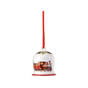 Annual Christmas Edition Bell Ornament in Multi