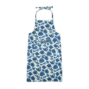 Apron With Pocket in Wildbird Blue