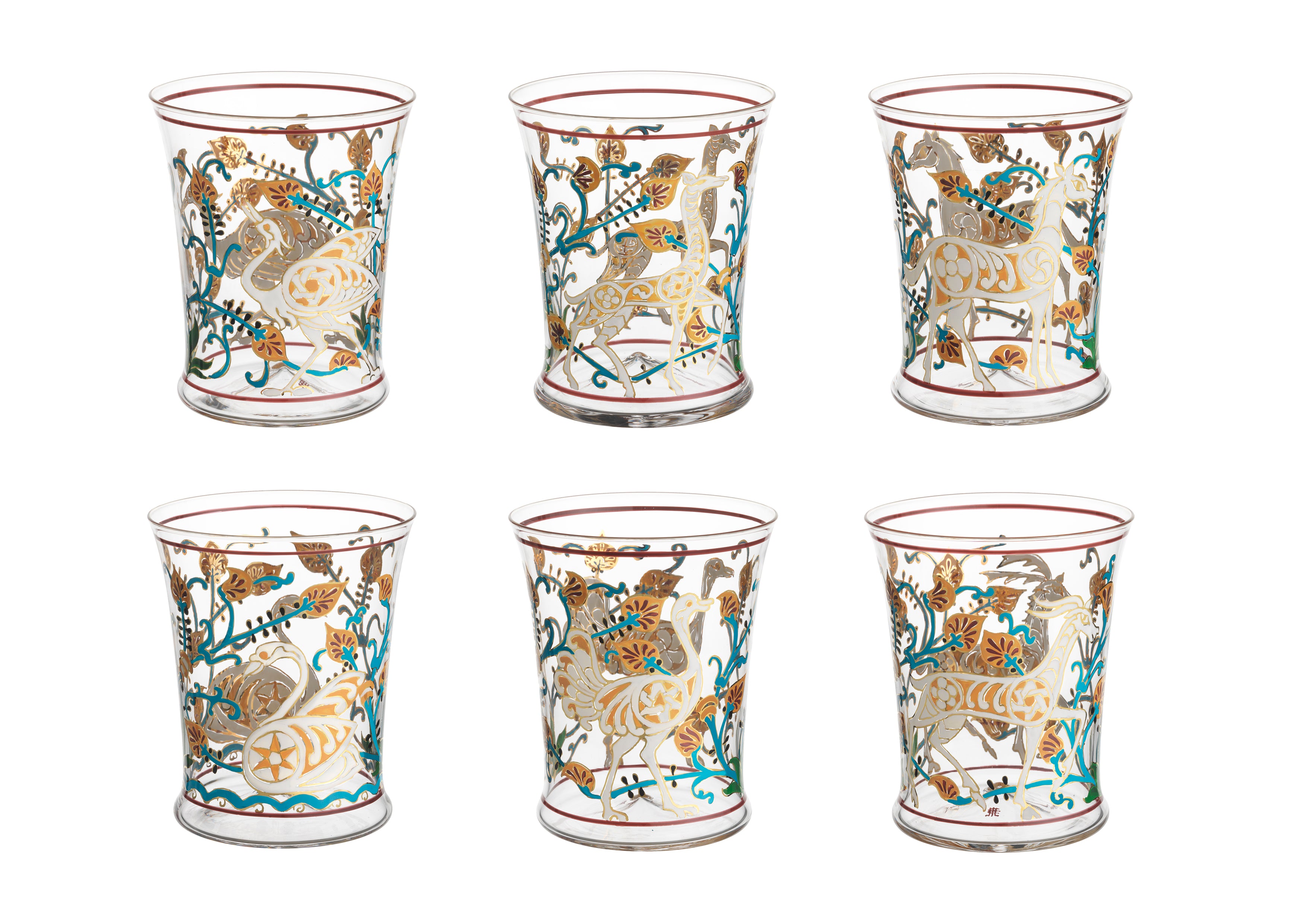 Alhambra Arabian Tumbler with Cranes