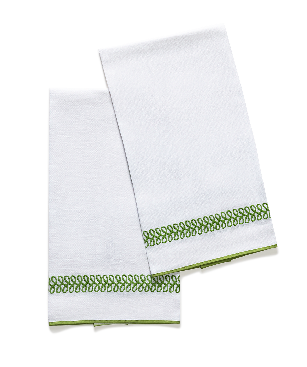 Matouk Schumacher Astor Braid Guest Towels, Set of 2