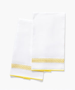 Matouk Schumacher Astor Braid Guest Towels, Set of 2