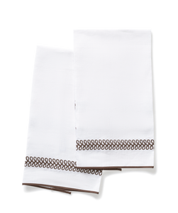 Matouk Schumacher Astor Braid Guest Towels, Set of 2