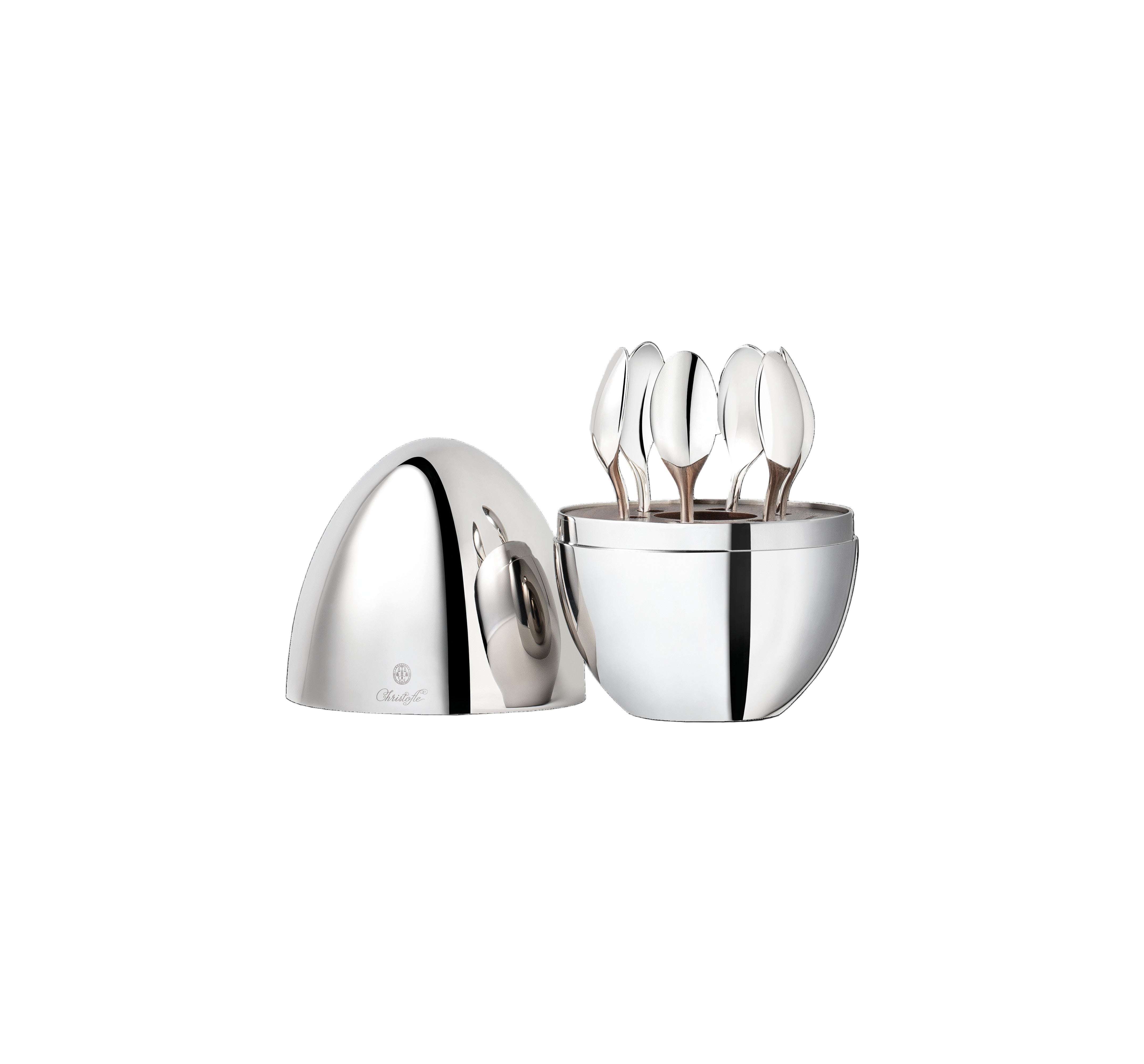 MOOD Coffee Silver-plated Espresso Spoons, Set of 6