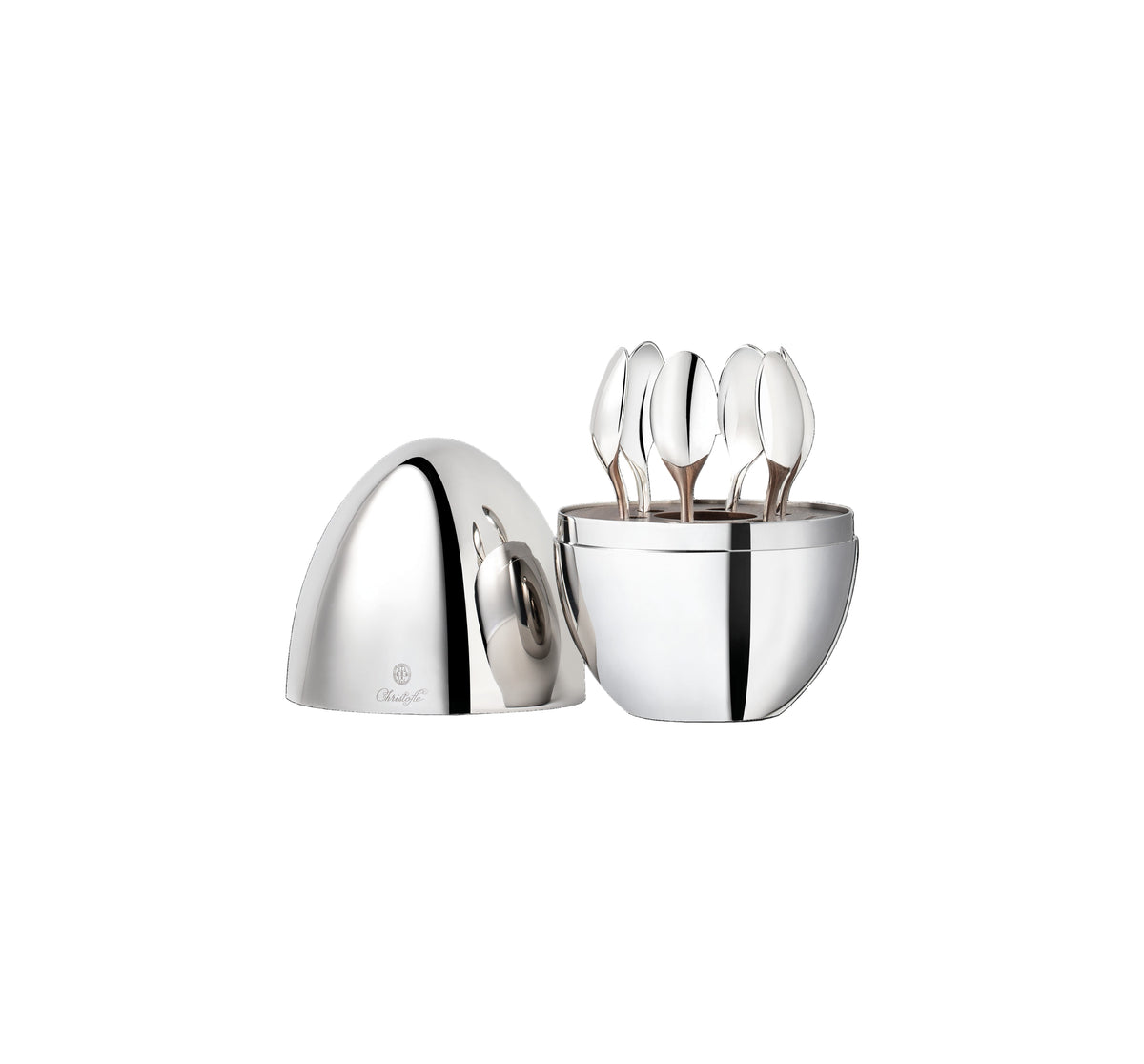 MOOD Coffee Silver-plated Espresso Spoons, Set of 6