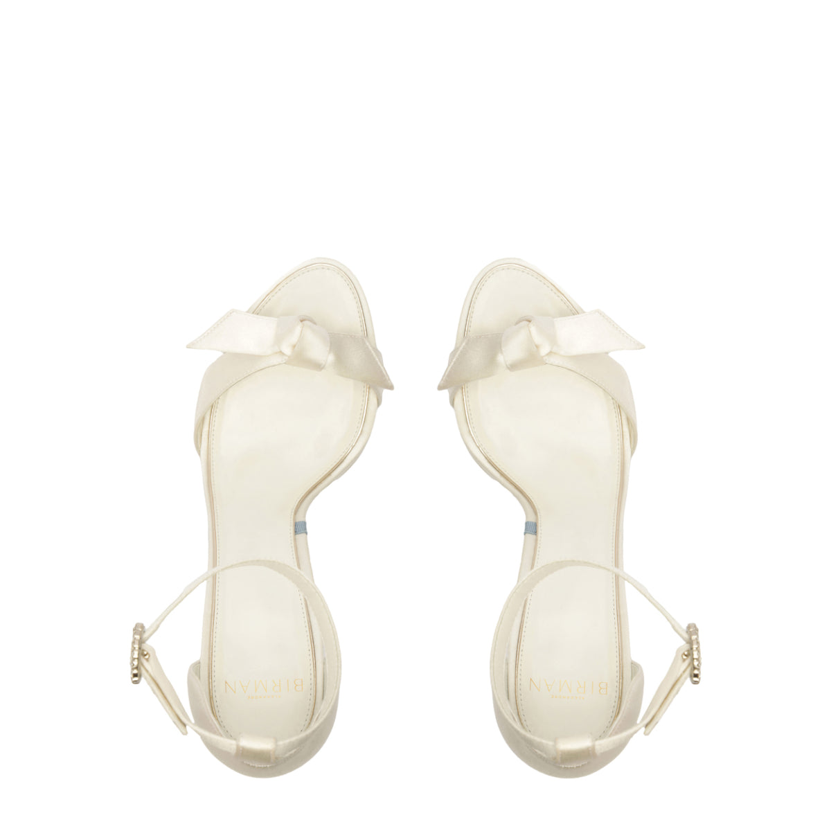 Clarita Bridal Platform Bridal 120 in Satin Bianco