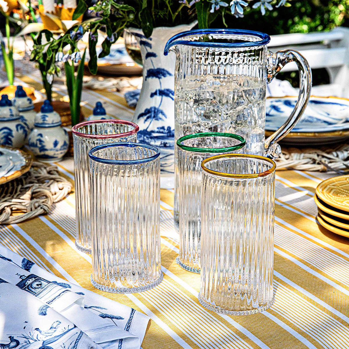 Nell Highball Assorted, Set of 4 in Multi