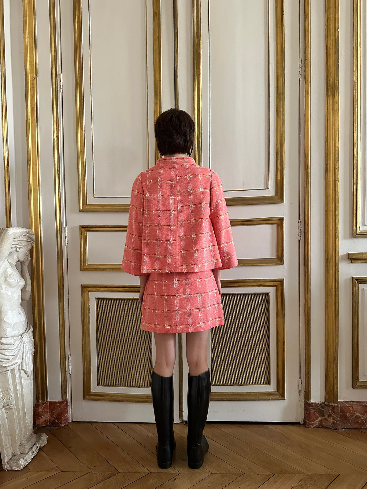 Emma Jacket in Carré Saumon