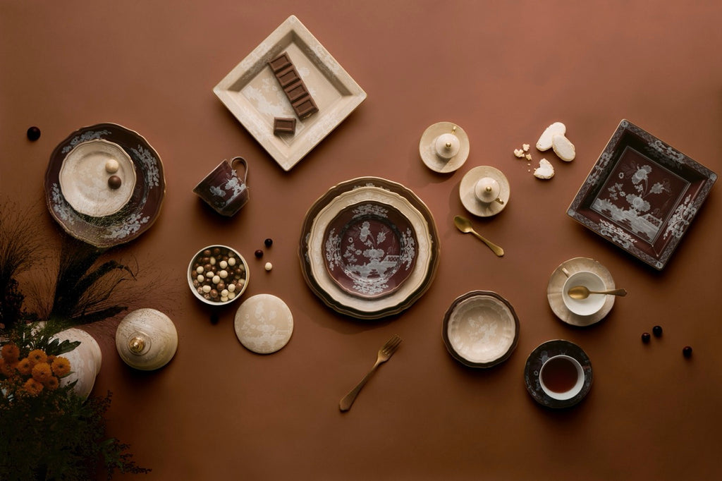 Oriente Italiano Antico Doccia Coffee Saucer in Meringa