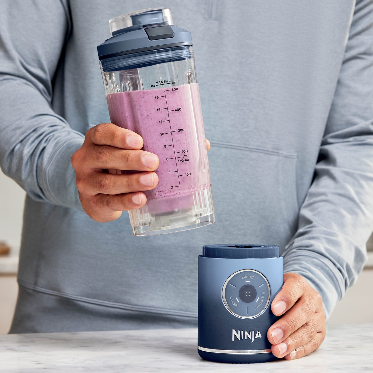 Blast Max Cordless Portable Blender in Dark Navy