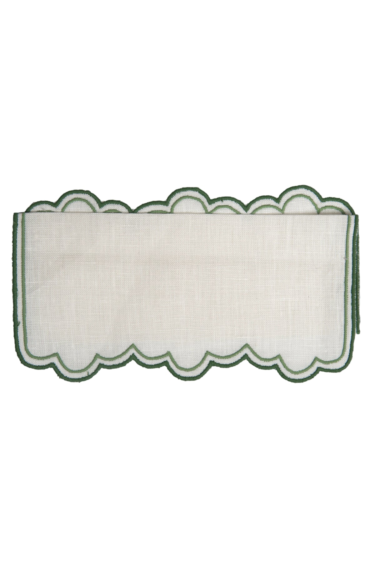 Escama Cocktail Napkins in Green, Set of 6