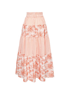 Bibi Maxi Skirt in Orange Mix