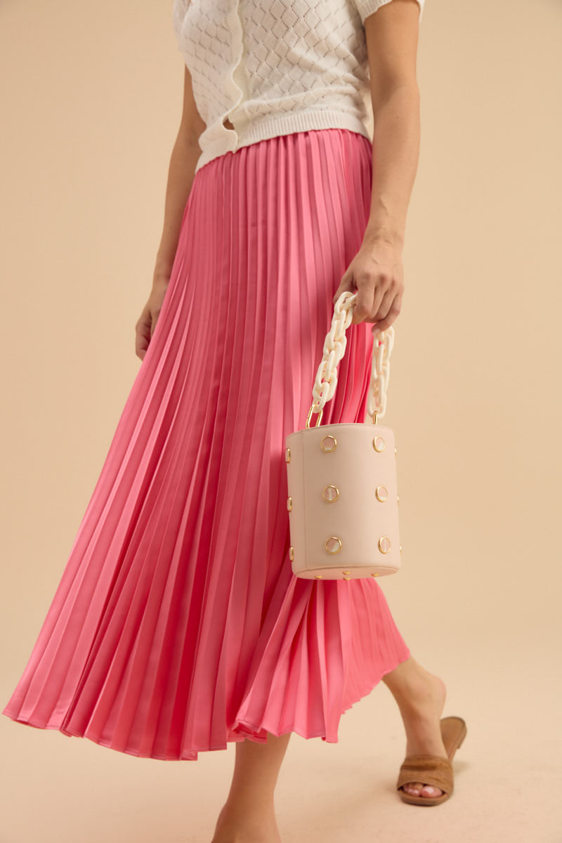 Greenwich Bucket Bag in Pink