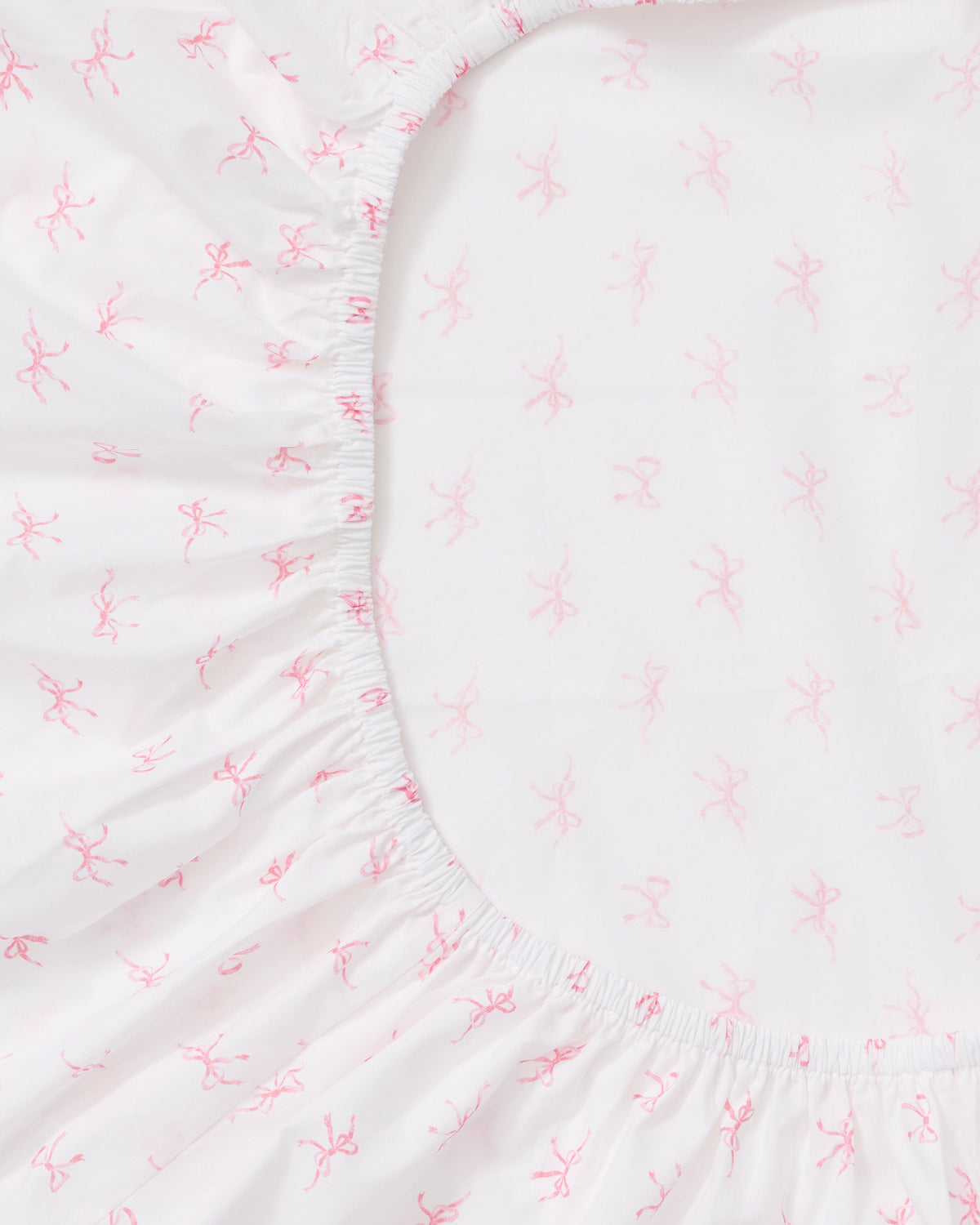 Luxe Premium Percale Crib Sheet in Blushing Bows