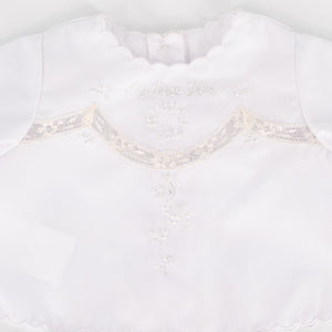 Baby's First Shirt & Bloomers in White
