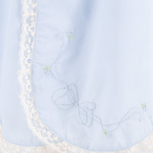Baby Gown With Bonnet in Light Blue