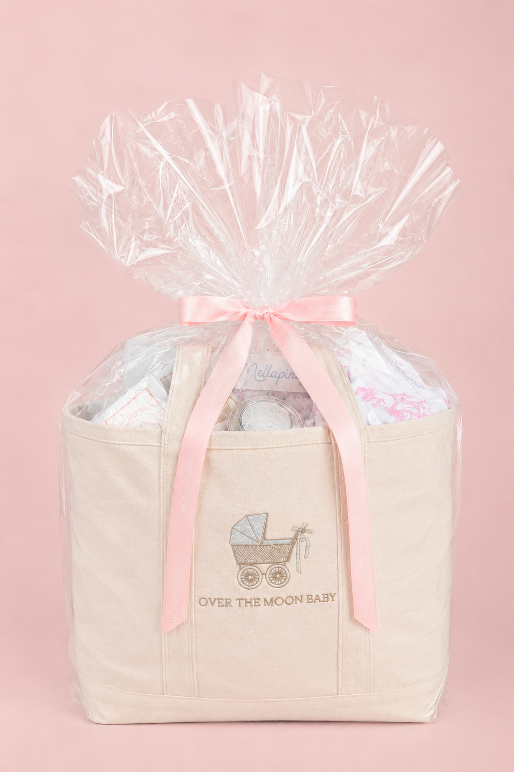 “Over the Top”  Baby Bath Bundle in Pink