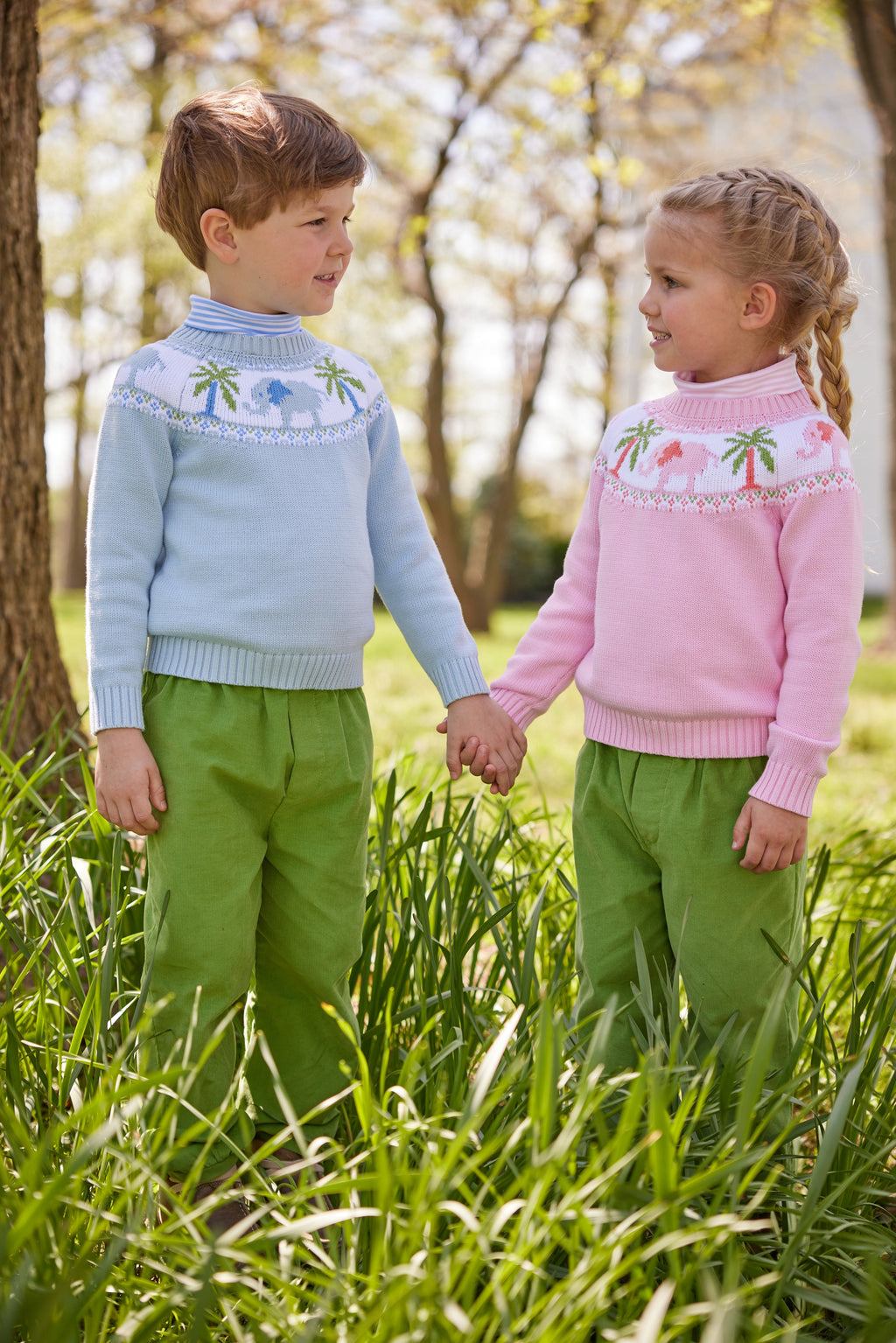 Little English classic children's clothing, striped turtleneck for kids, light pink soft cotton long sleeve turtleneck for fall
