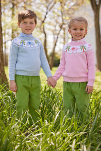 Little English classic children's clothing, striped turtleneck for kids, light blue soft cotton long sleeve turtleneck for fall