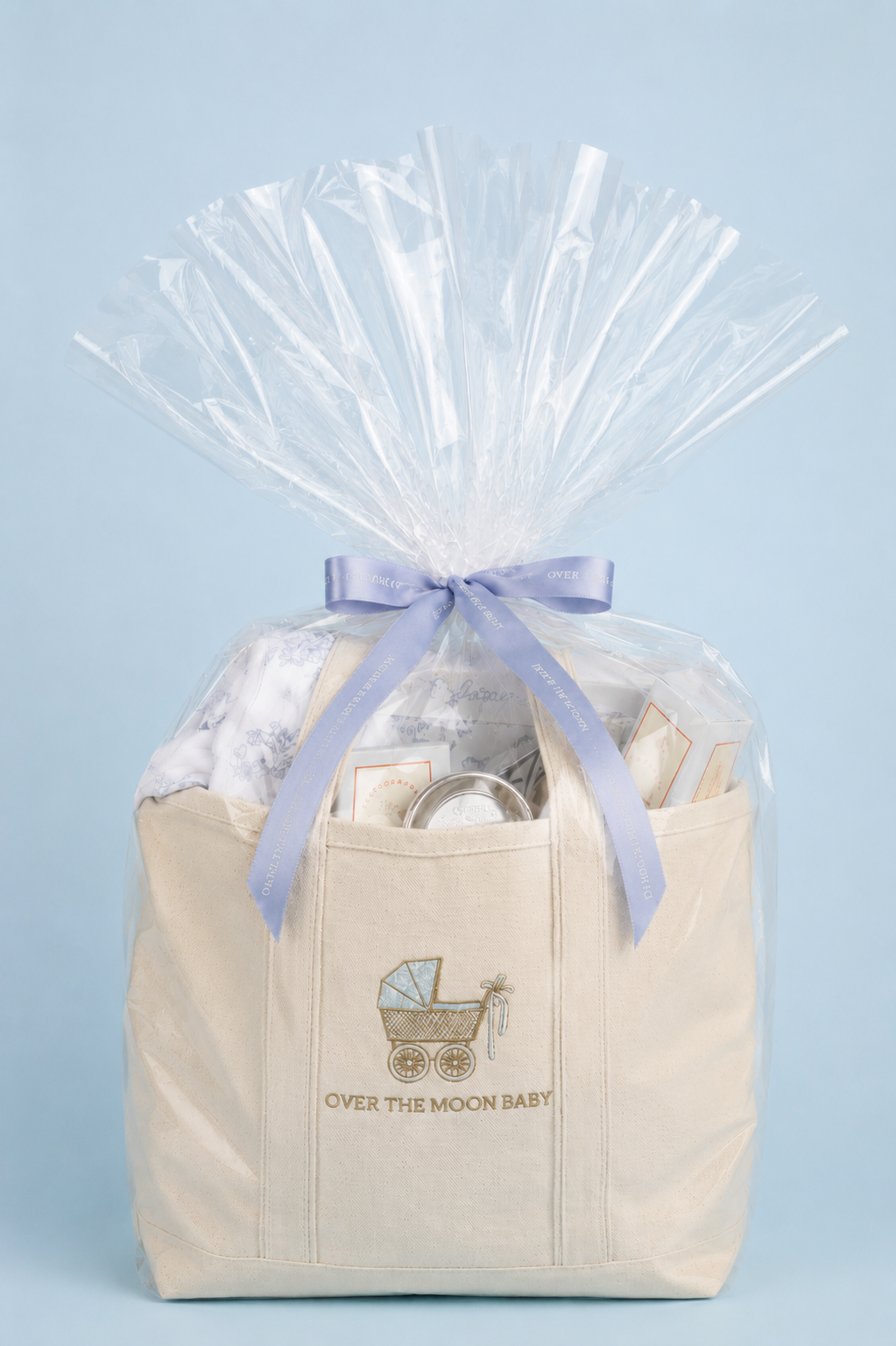 “Over the Top“  Baby Bath Bundle in Blue