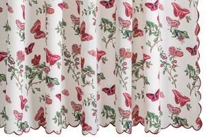 Baudin Butterfly Linen Shower Curtain