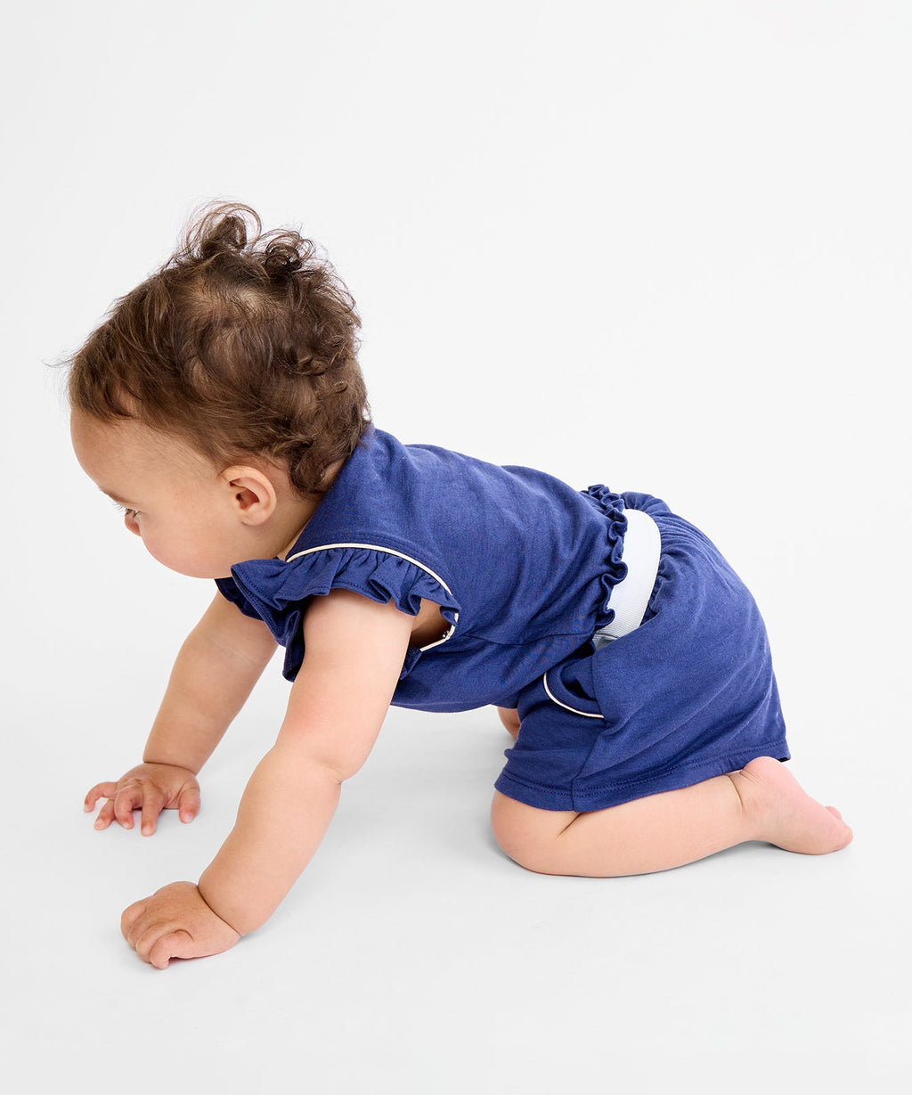 Bea Short Set in Navy