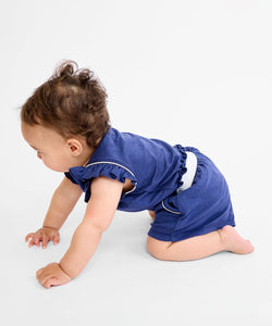 Bea Short Set in Navy