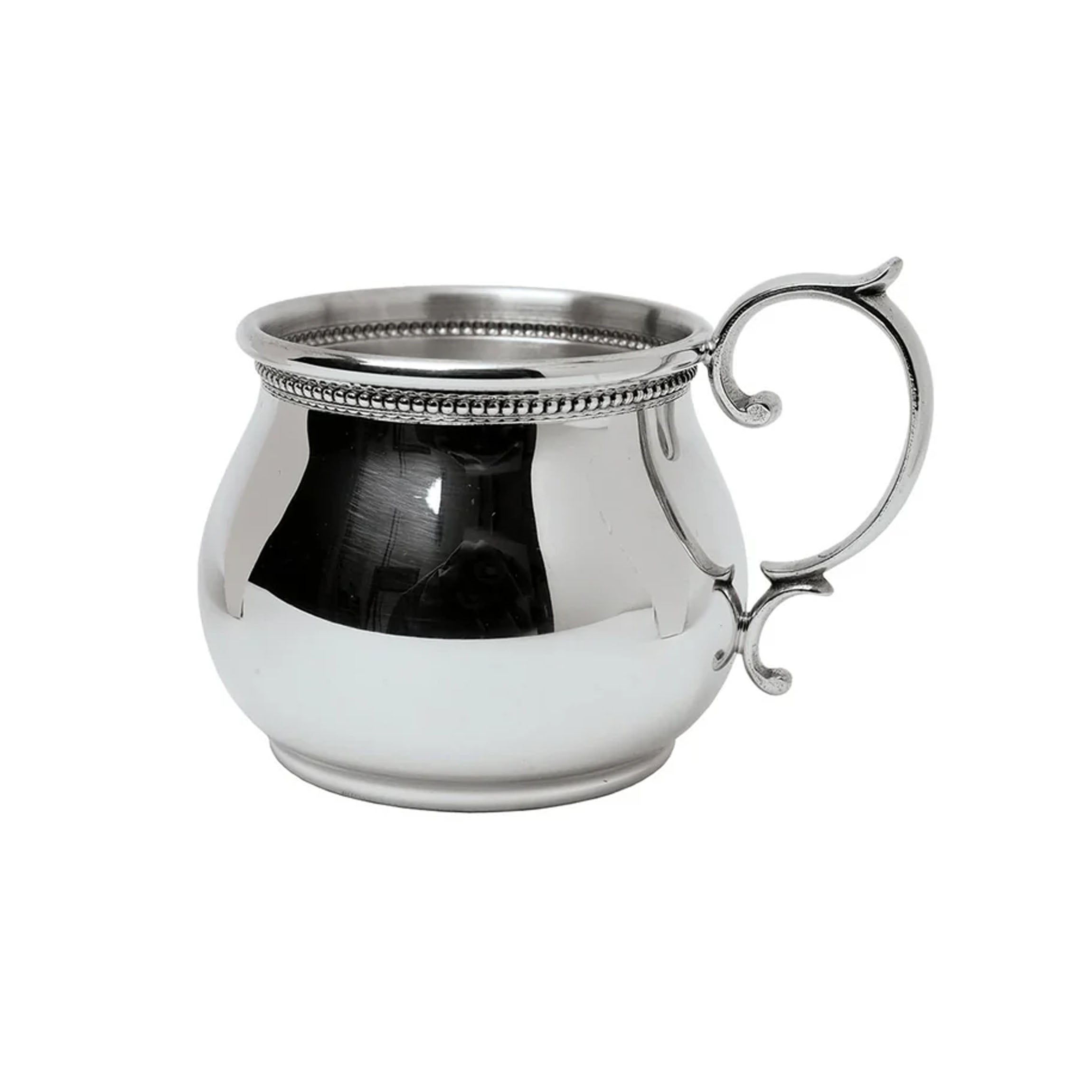 Beaded Scroll Handle Bulged Baby Cup
