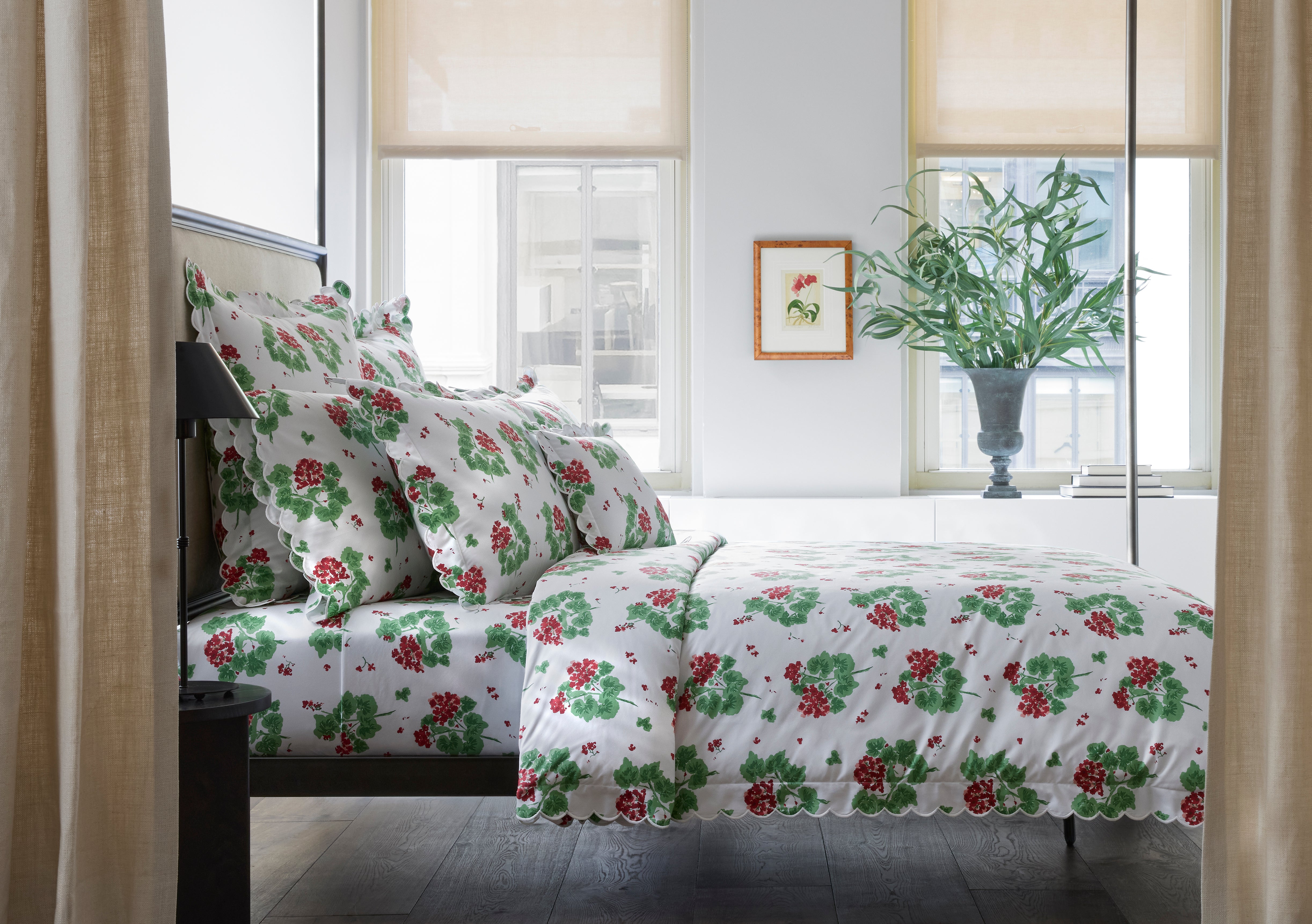 Geranium Pillowcase, Set of 2