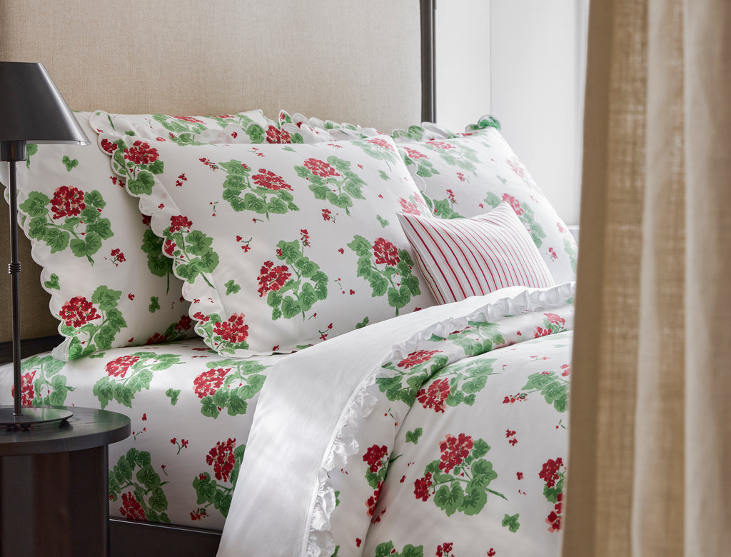 Geranium Pillowcase, Set of 2