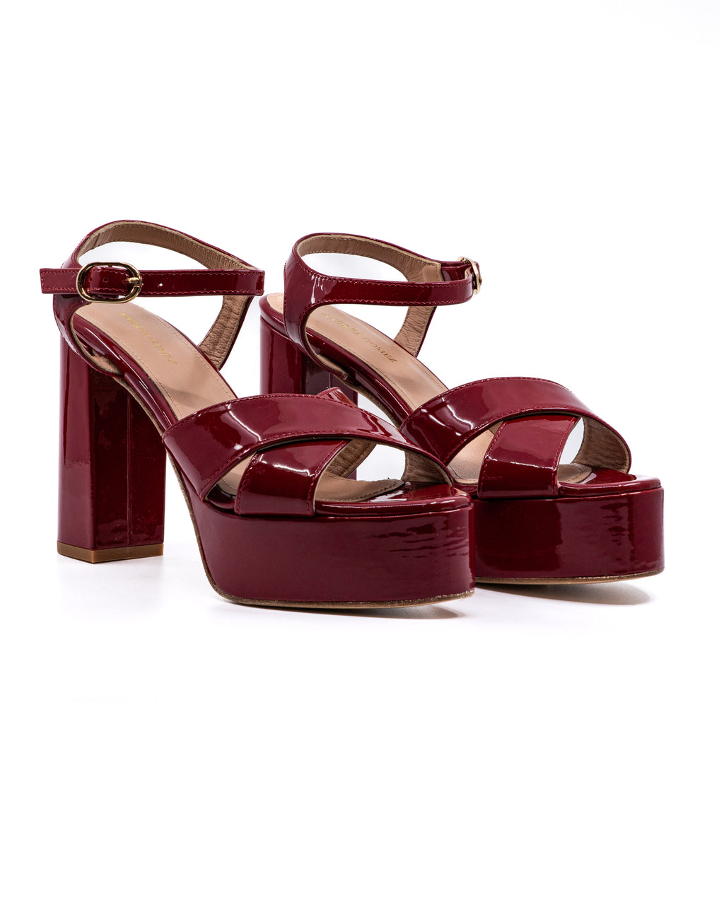 Bella Patent Platform in Red