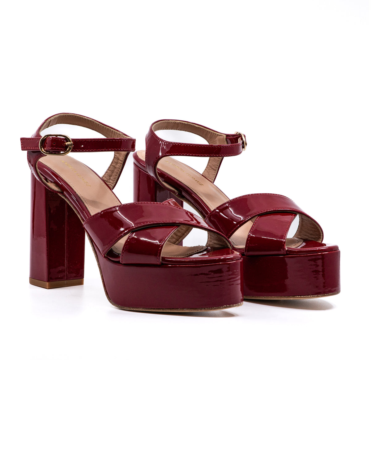 Bella Patent Platform in Red