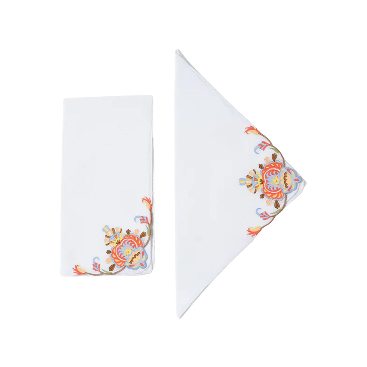 Benaki Hand-Painted Linen Napkin