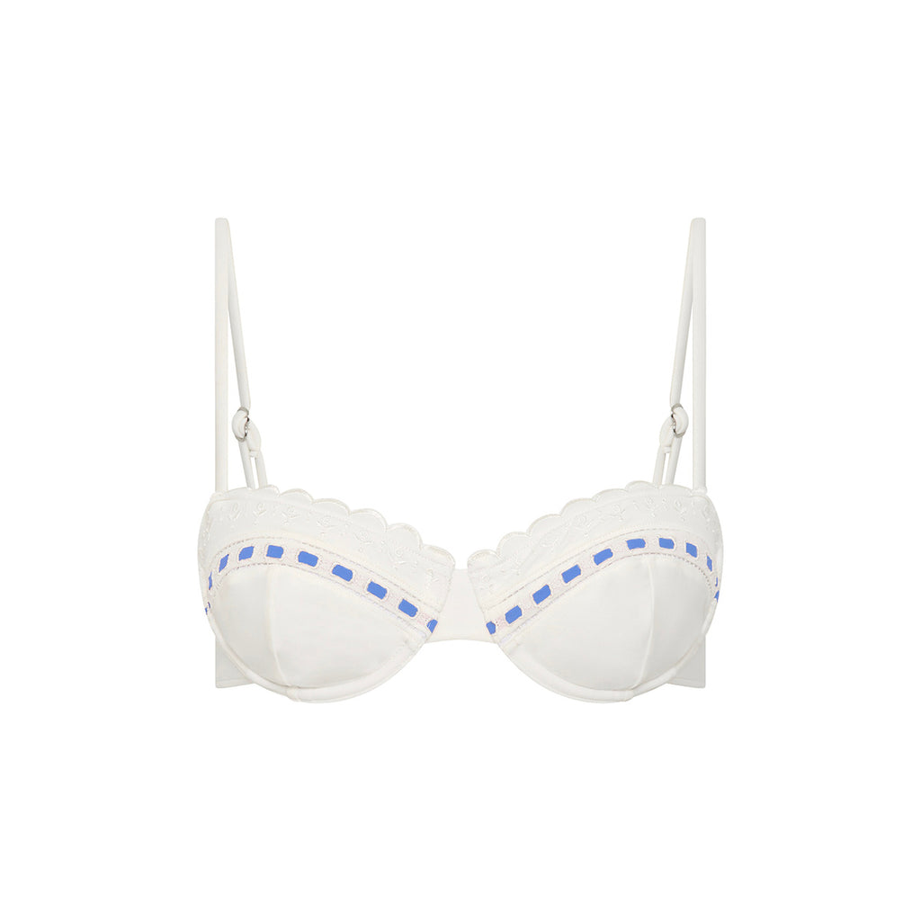 Pia Bikini Top in Vintage White