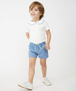 Pan One-Piece in Blue Piping