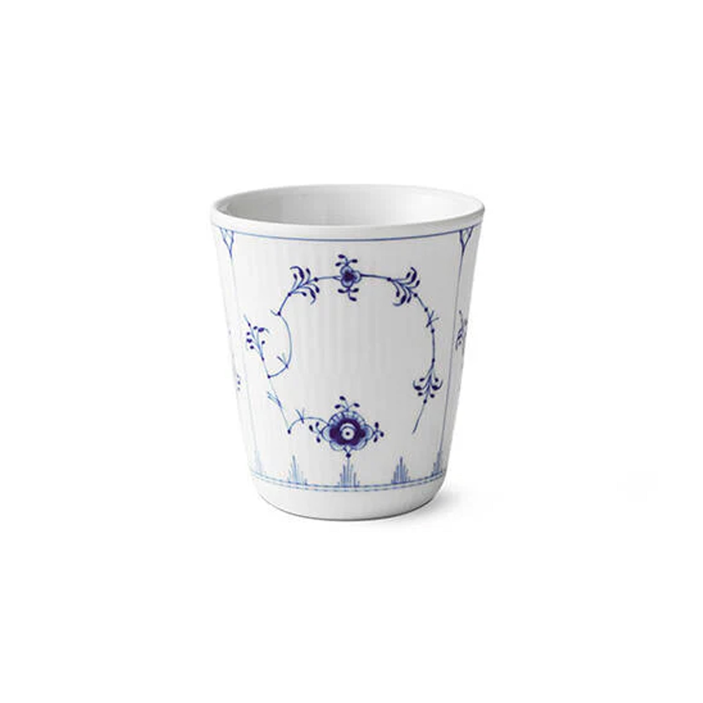 Blue Fluted Plain Thermal Cup 9.75 oz