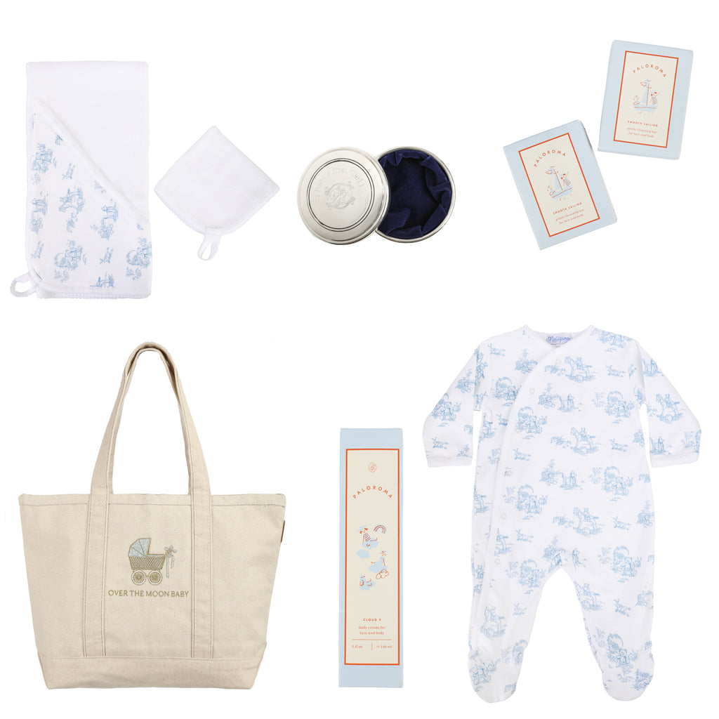 “Over the Top“  Baby Bath Bundle in Blue