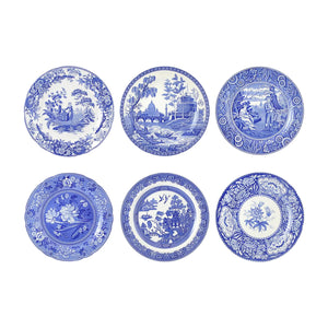 Blue Room Assorted Georgian Plates, Set of 6