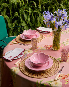 Fiore Dessert Plate in Pink