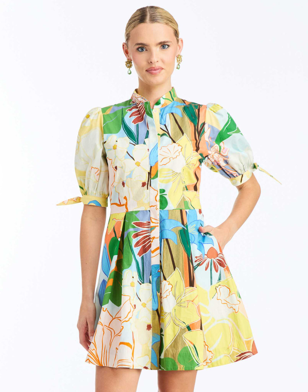 Brooklyn Mini Dress in Primrose Florals