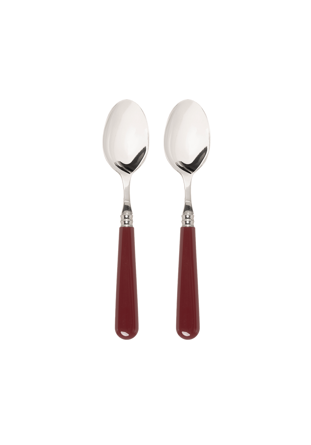 Late Afternoon Burgundy Set of 2 Teaspoons