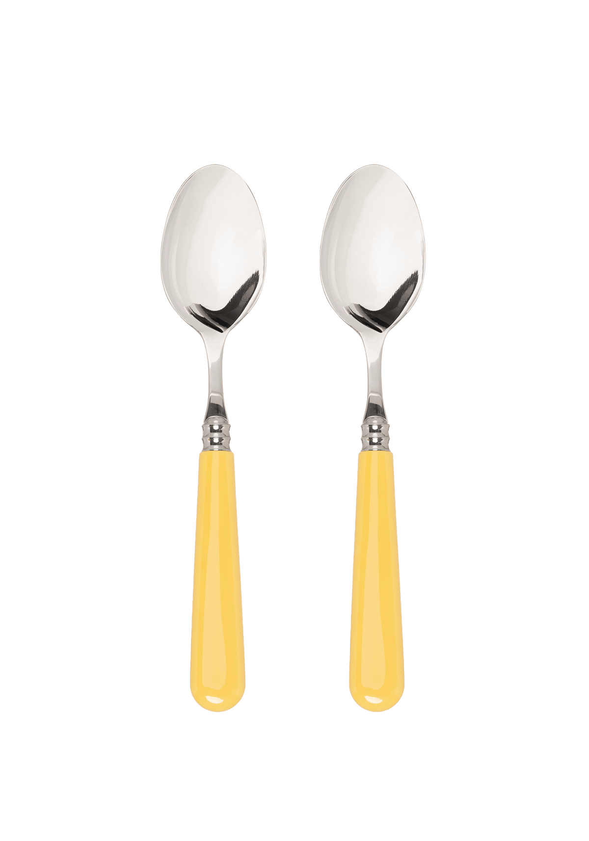 Late Afternoon Butter Yellow Set of 2 Dessert Spoons