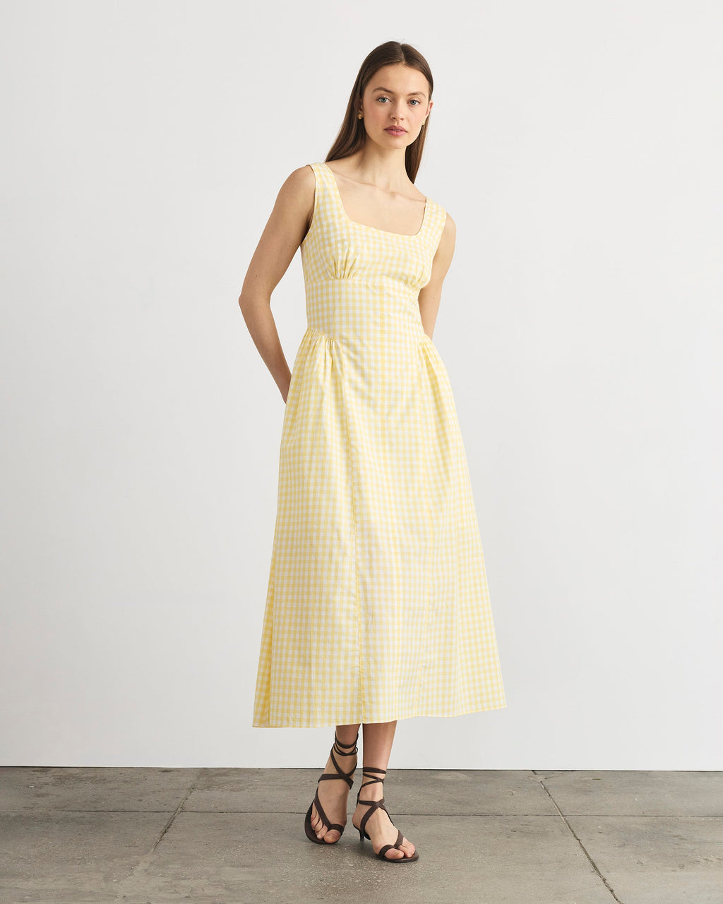 Cadence Dress in Lemon Meringue Multi
