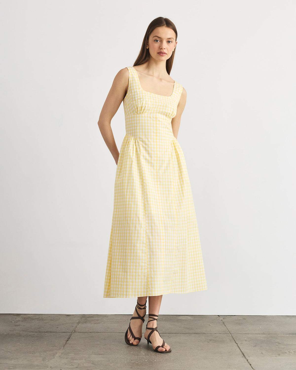 Cadence Dress in Lemon Meringue Multi