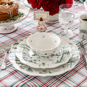 Country Estate Winter Frolic Place Setting in Evergreen, Set of 16