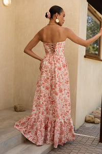 The Charlotte Dress in Red Toile
