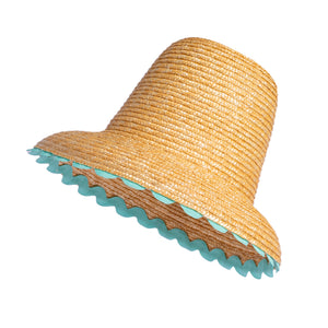 Wavy Hat in Aqua
