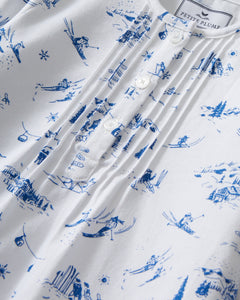 Girl’s Twill Beatrice Nightgown in Chalet Toile