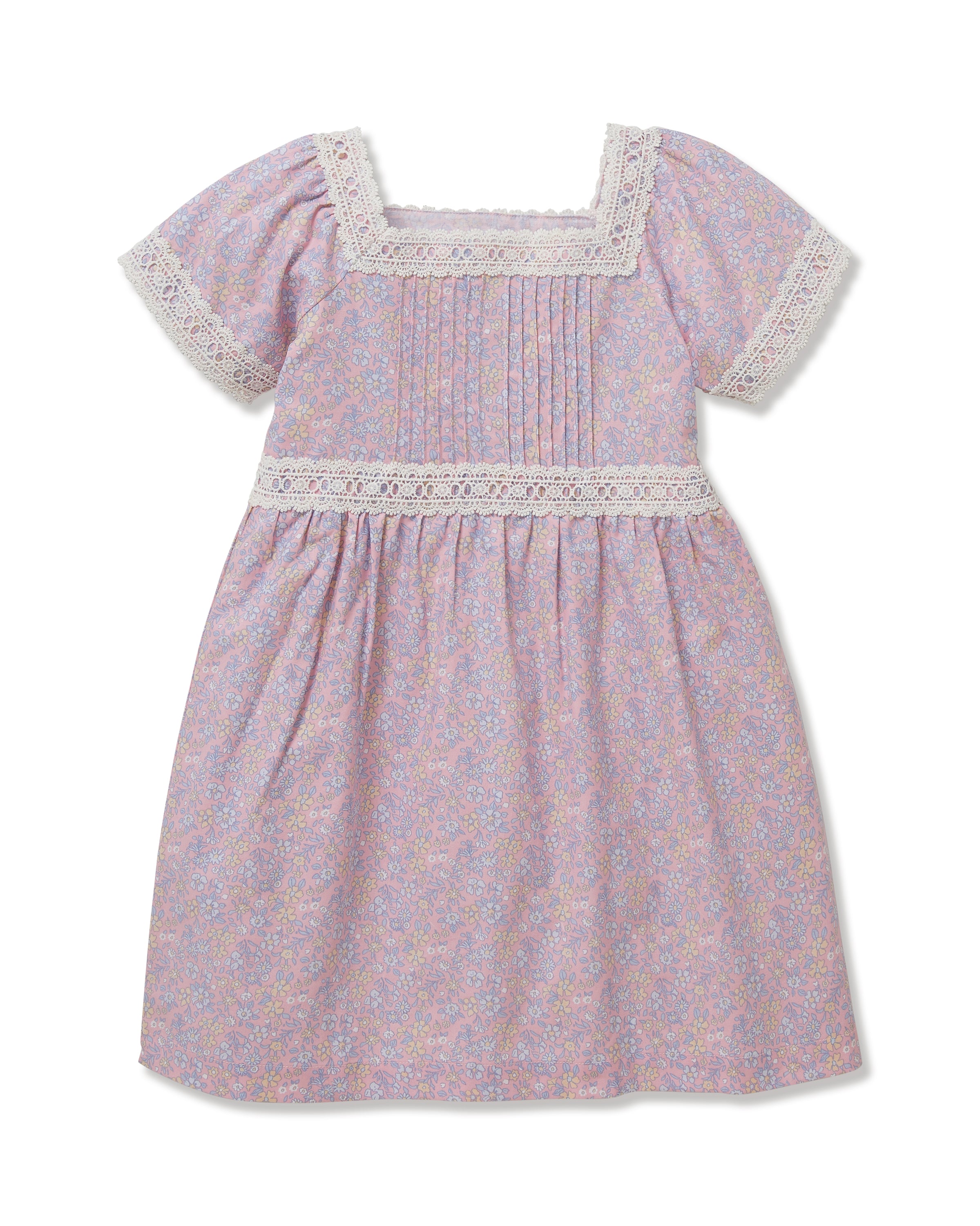 Girl's Twill Juliette Nightgown in Fleur Blush