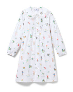 Girl’s Twill Lola Nightgown in 12 Days of Christmas